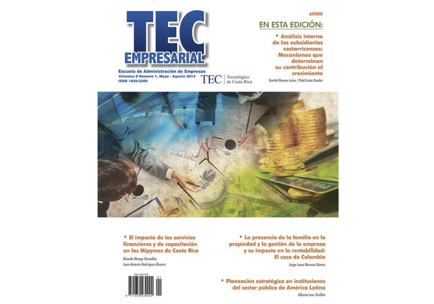 Portada revista TEC Empresarial